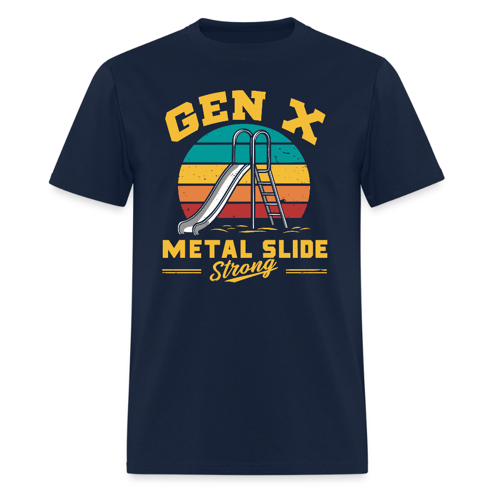 Gen-X Metal Slide Strong T-Shirt - navy