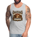 Stuffed Beaver Lodge Funny Adult Tank Top