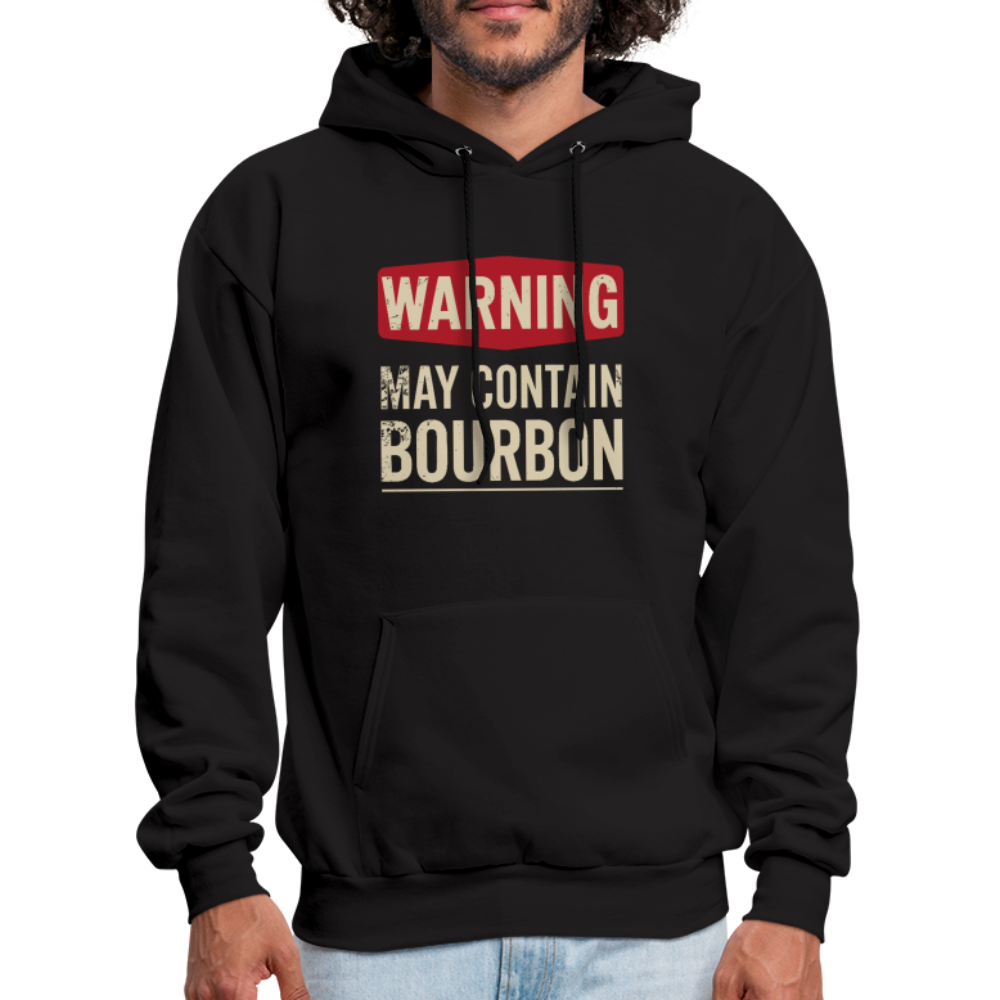 Warning May Contain Bourbon Hoodie - black