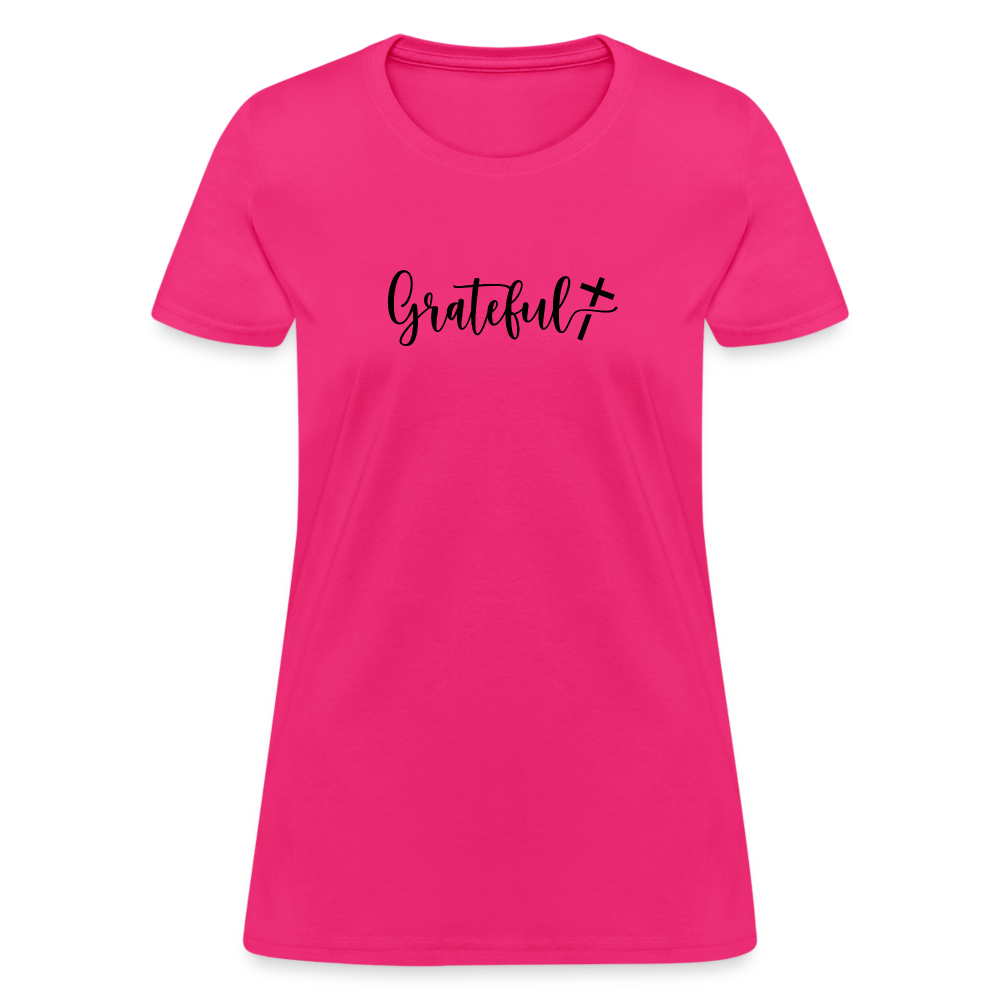 Grateful Women's T-Shirt - fuchsia