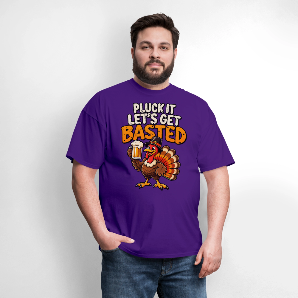 Pluck It Let’s Get Basted T-Shirt - purple