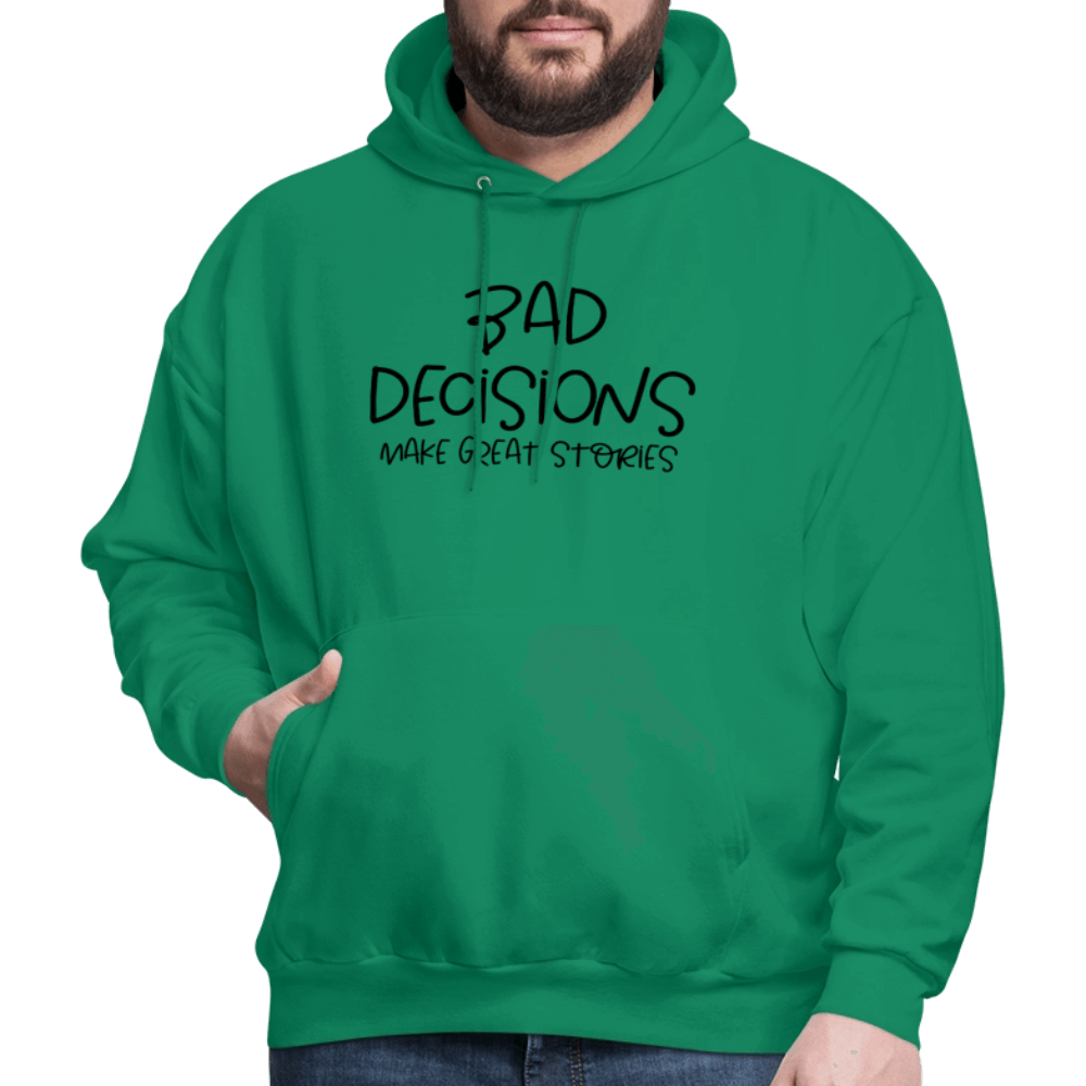 Bad Decisions Make Great Stories Hoodie Color: heather gray