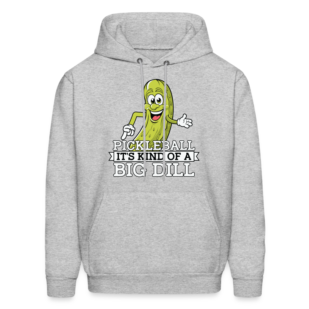 Pickleball It's Kind Of A Big Dill Hoodie - heather gray