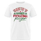 Santa's Favorite Pickleball Player T-Shirt