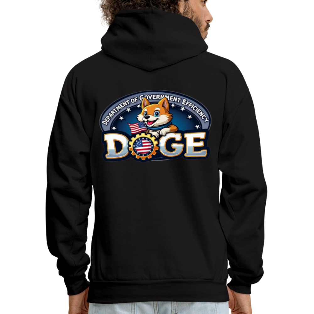 DOGE Hoodie (front/back print) - black