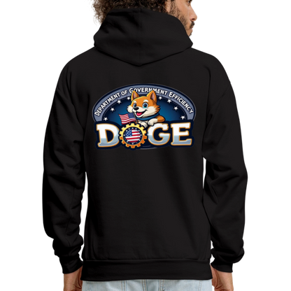 DOGE Hoodie (front/back print) - black