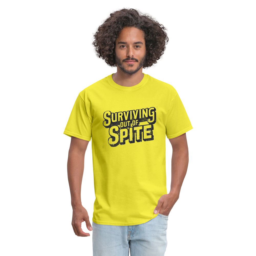 Surviving Out Of Spite T-Shirt - yellow