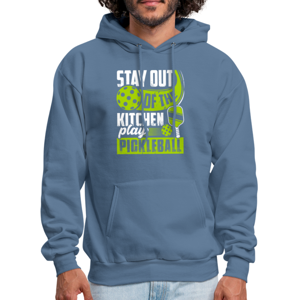 Stay Out Of The Kitchen Play Pickleball Hoodie - denim blue