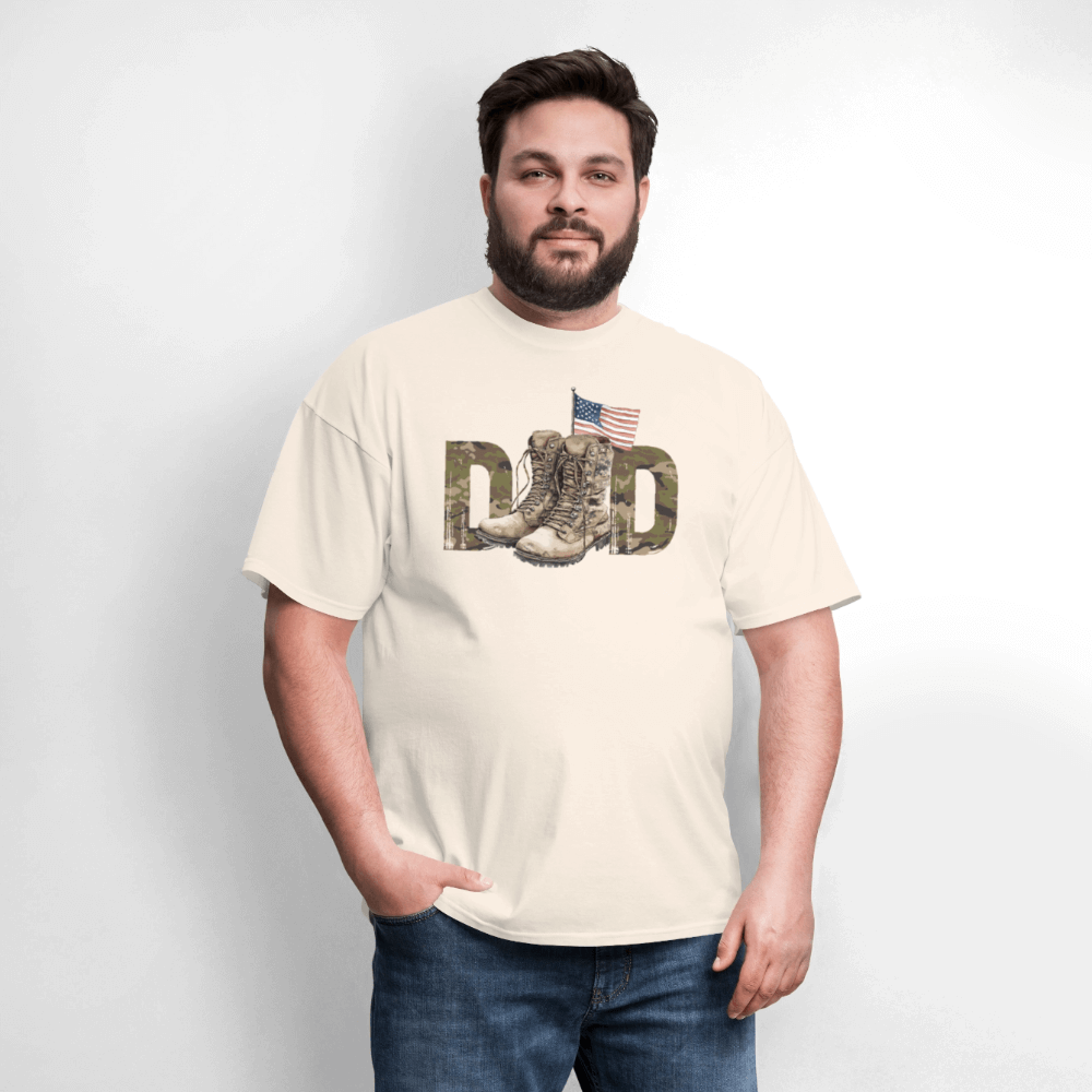 Military Dad T-Shirt - natural