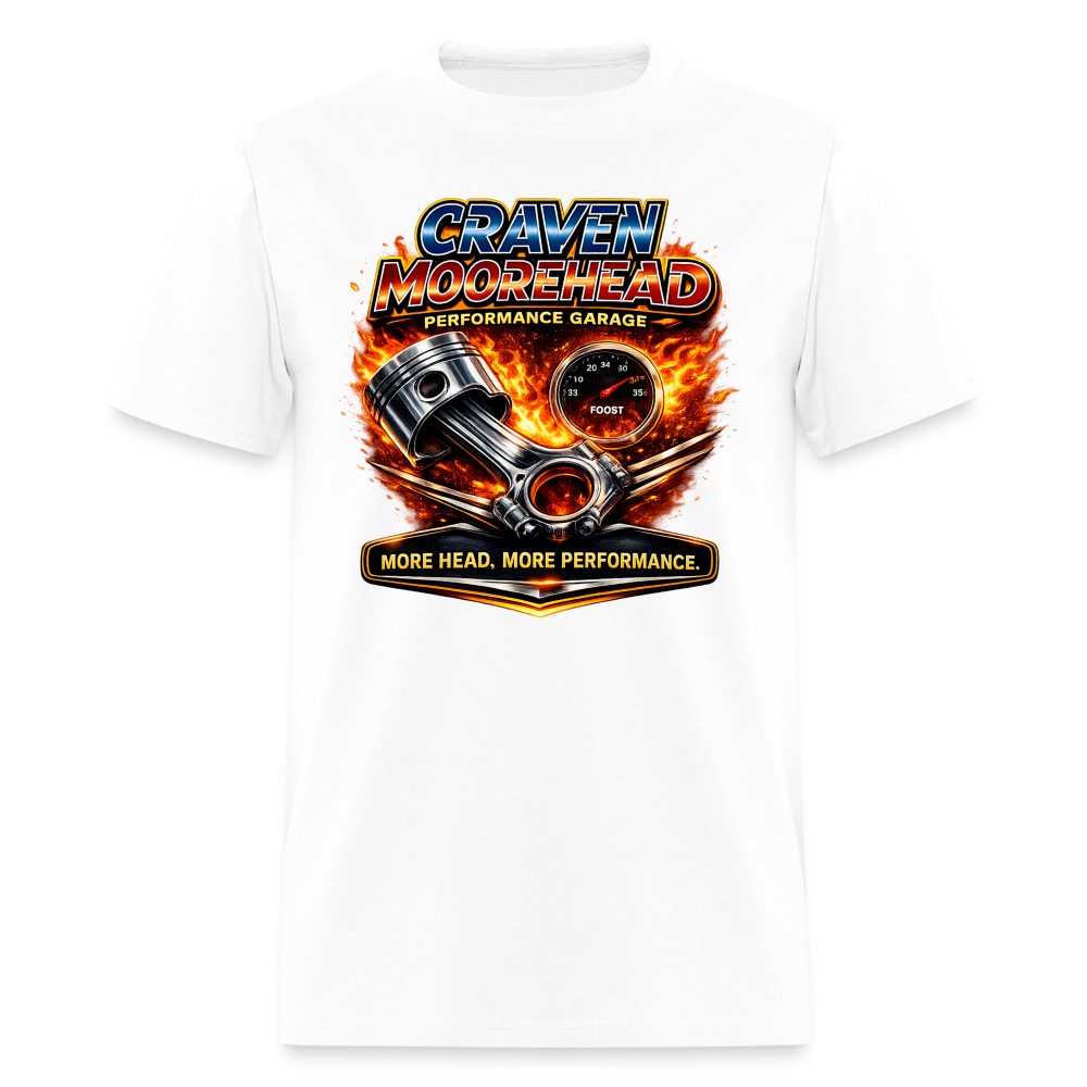 Craven Moorehead Performance Garage T-Shirt Color: white
