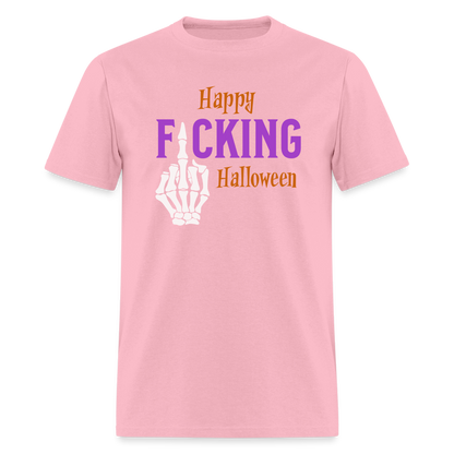 Happy Fcking Halloween T-Shirt - pink