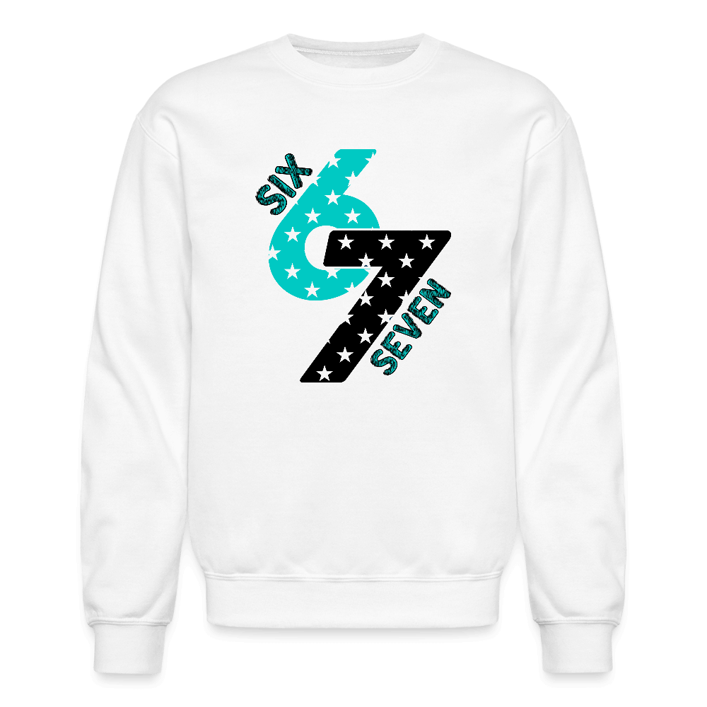 Six Seven 67 (Star) Sweatshirt Color: white