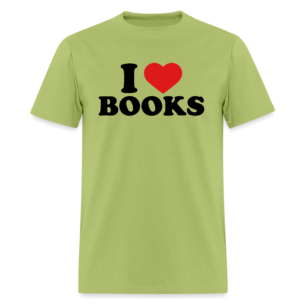 I Love Books T-Shirt Color: kiwi