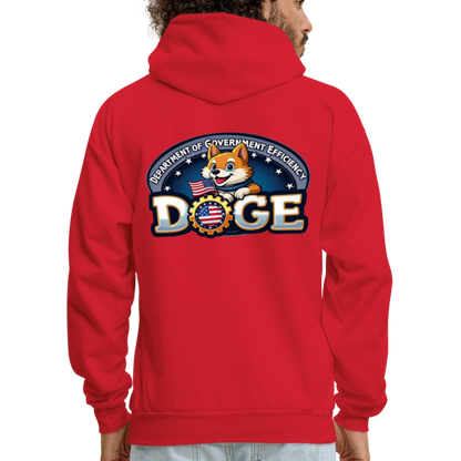 DOGE Hoodie (front/back print) - red