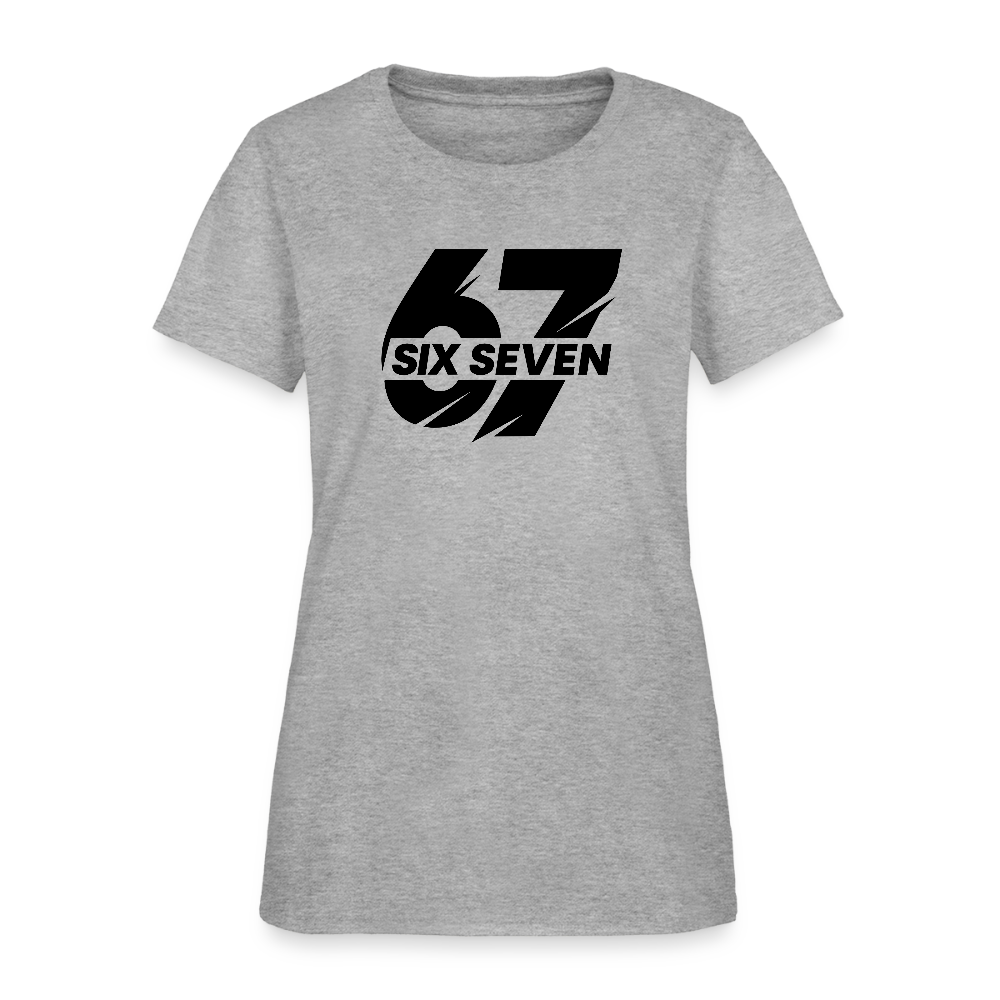 Six Seven 67 Women's T-Shirt - heather gray