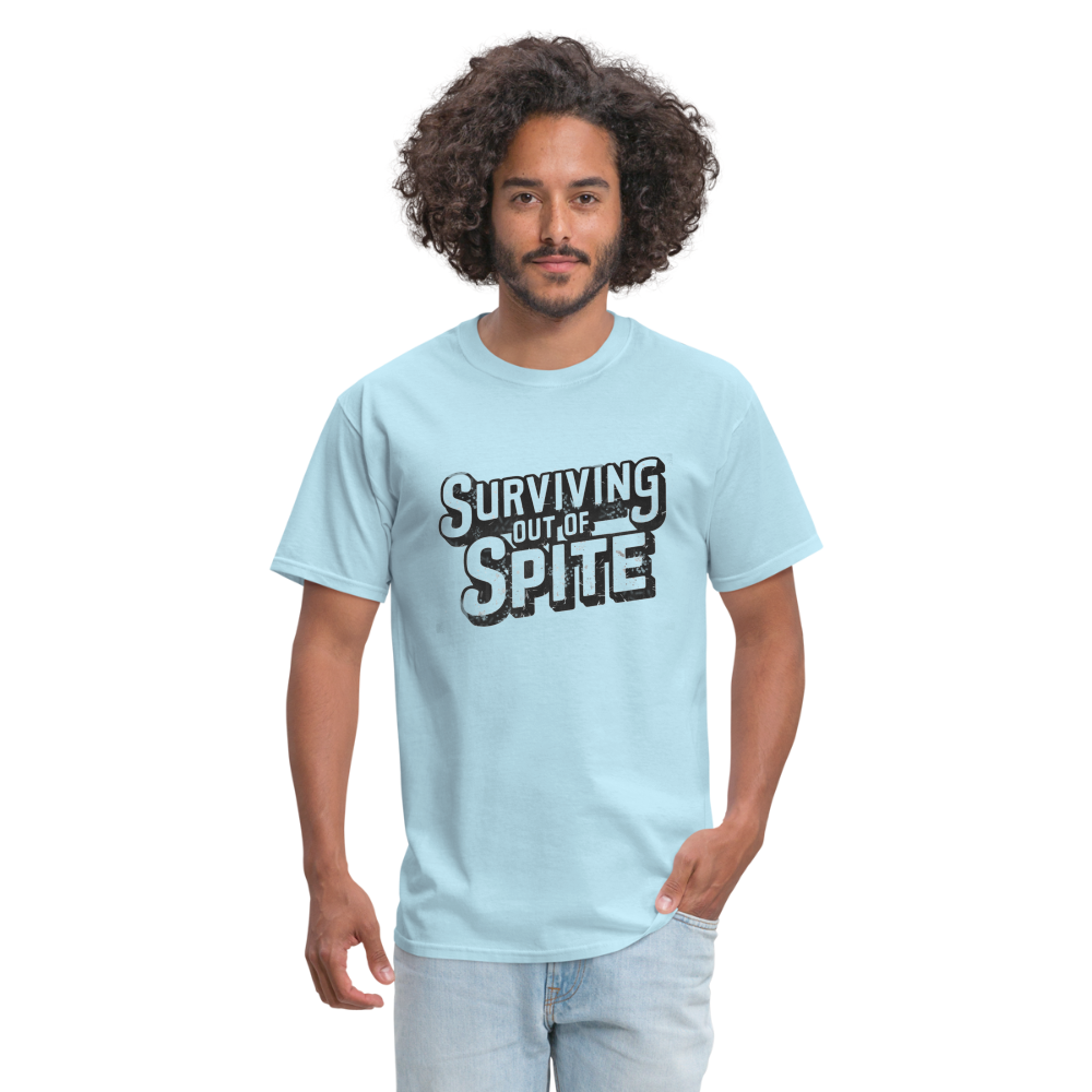 Surviving Out Of Spite T-Shirt - powder blue