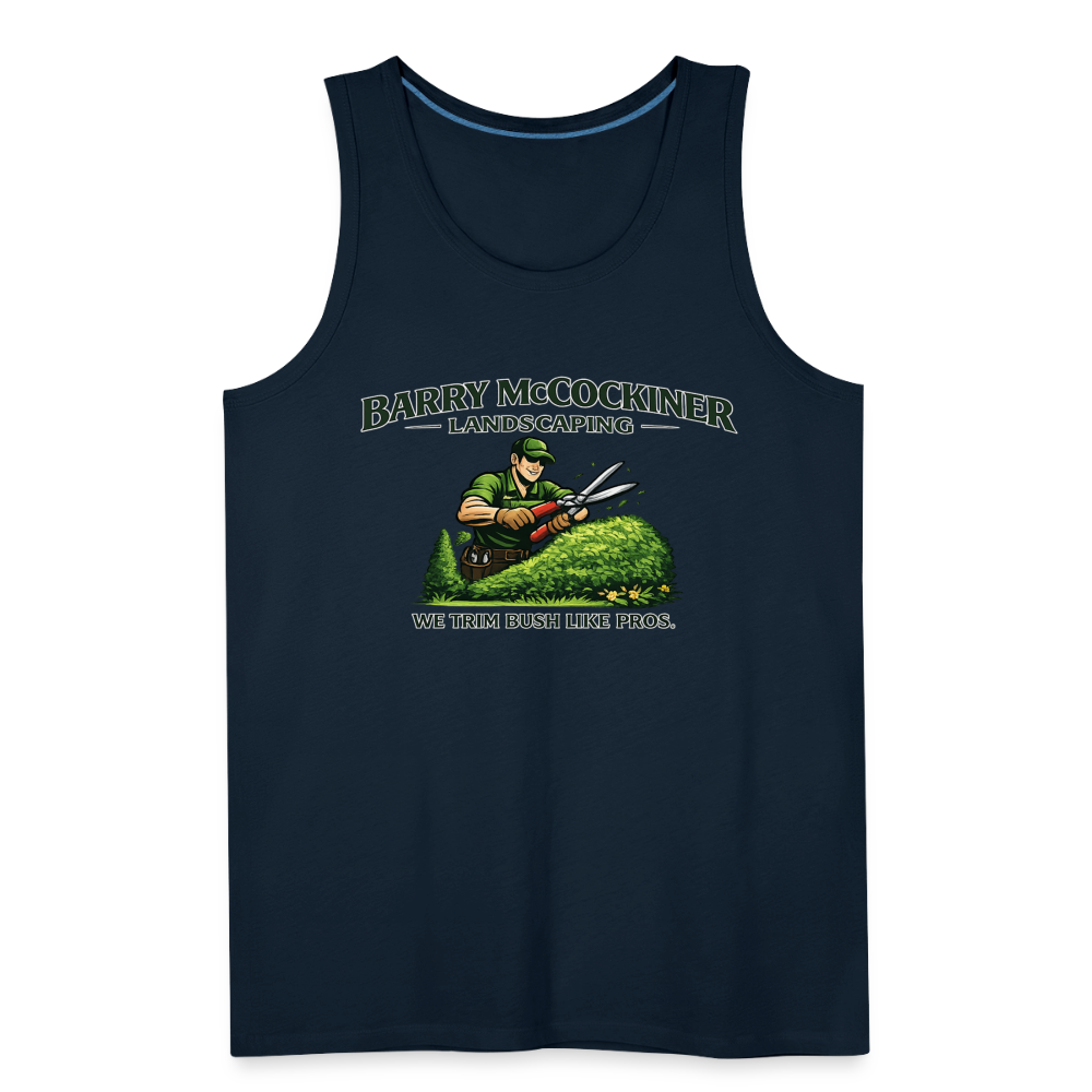 Barry McCockiner Landscaping Funny Tank Top Color: Heather Gray