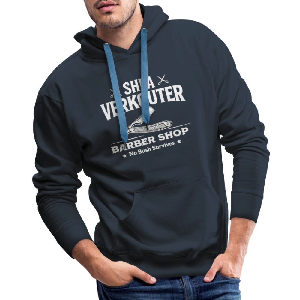 Shea Verkouter Barber Shop Funny Adult Humor Premium Hoodie Color: Black