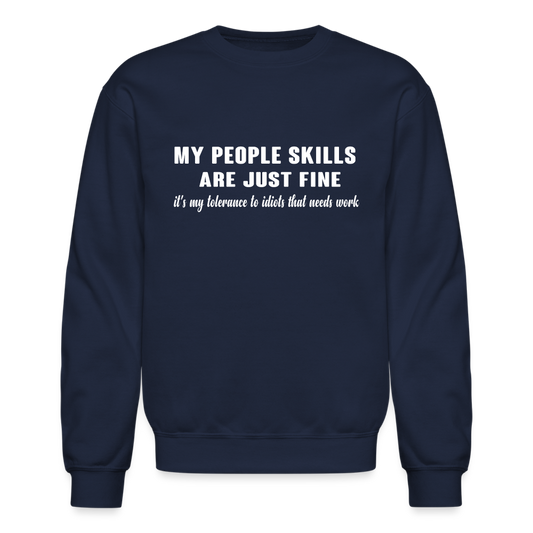 It's My Tolerance To Idiots That Needs Work Sweatshirt - navy