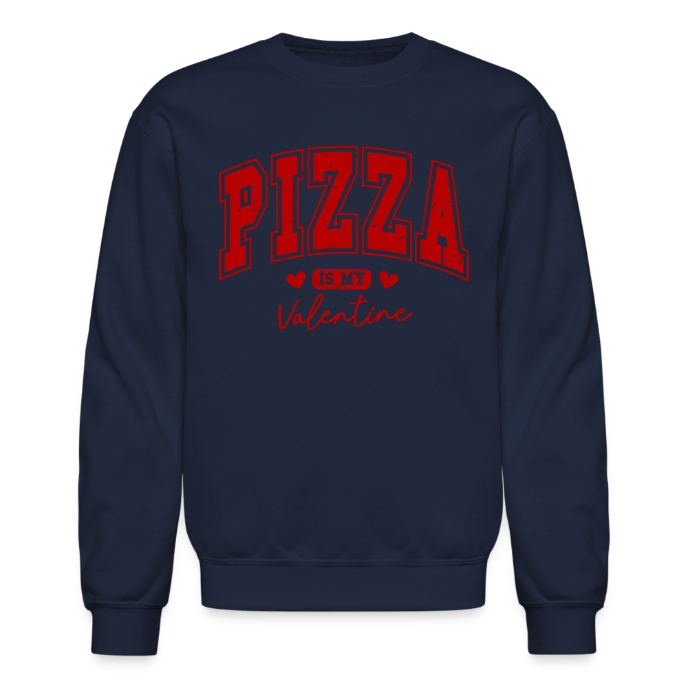 Pizza is my Valentine Sweatshirt - navy