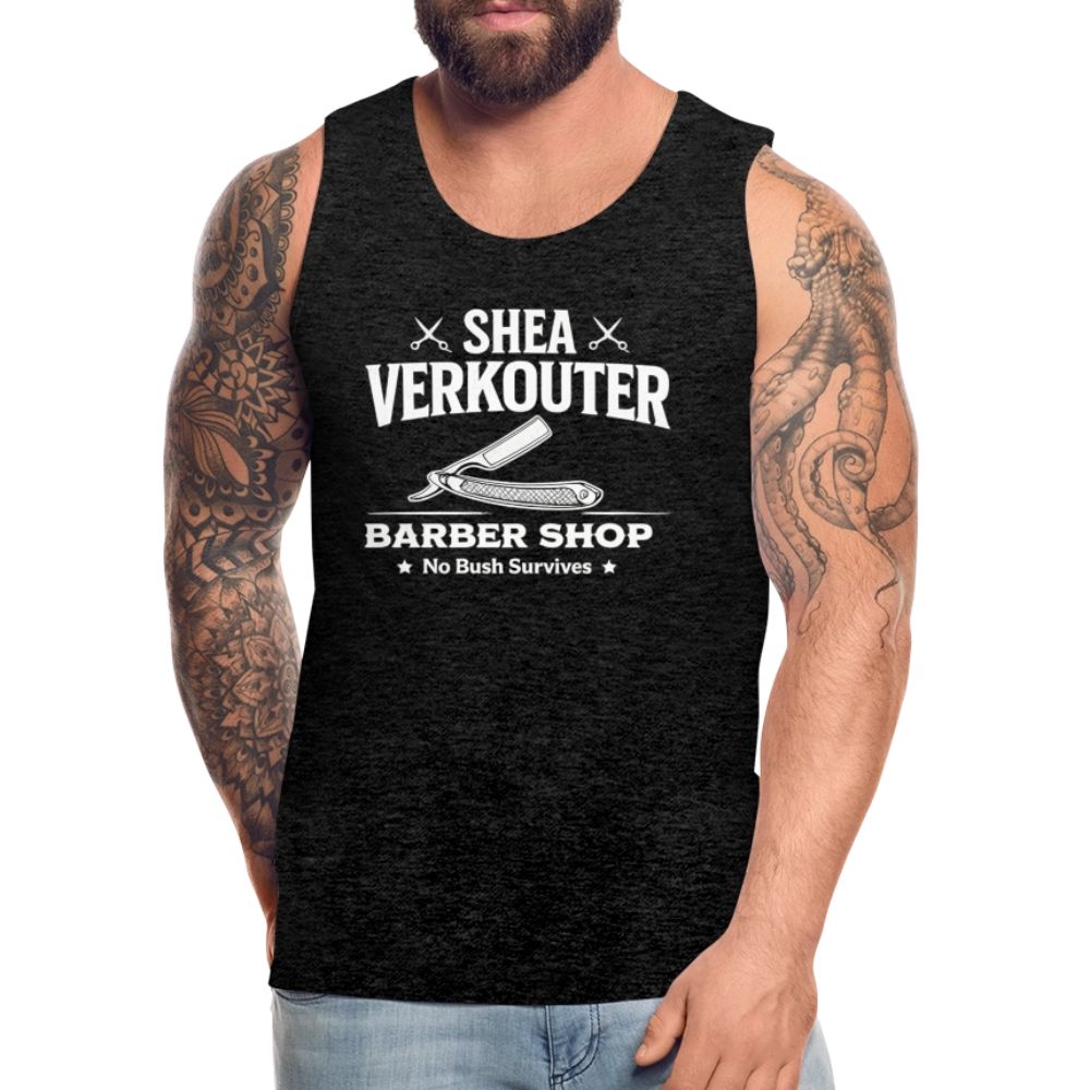 Shea Verkouter Barber Shop Funny Tank Top - charcoal grey
