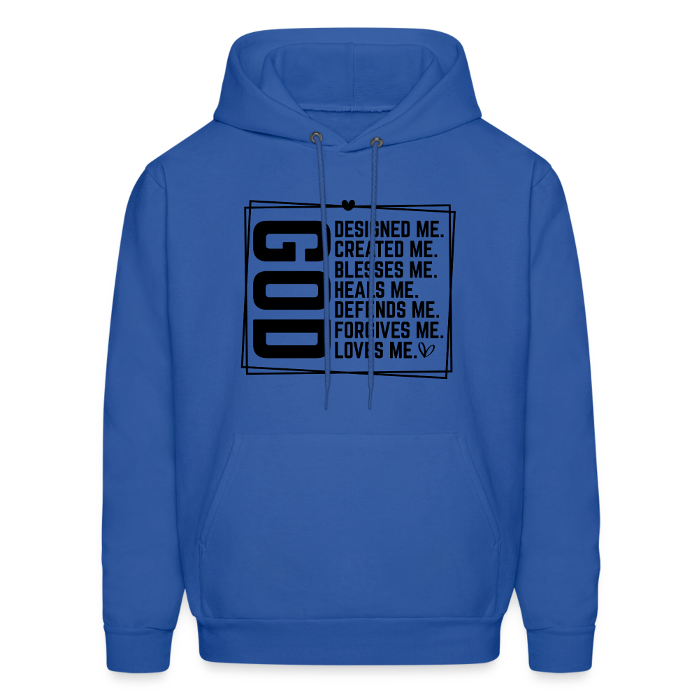 GOD Designed Me Hoodie - royal blue