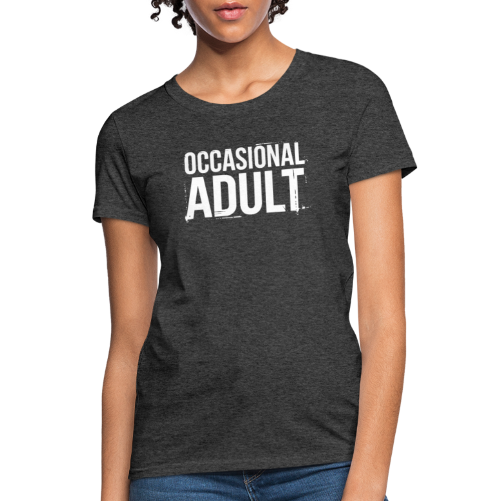 Occasional Adult Women's Contoured T-Shirt - heather black