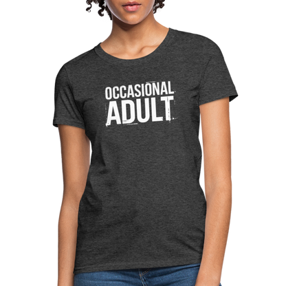 Occasional Adult Women's Contoured T-Shirt - heather black