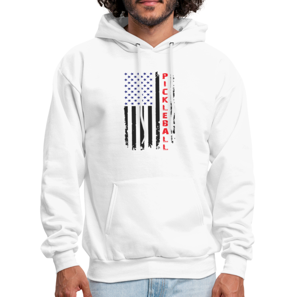 Pickleball Flag Hoodie - white