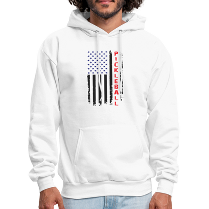 Pickleball Flag Hoodie - white