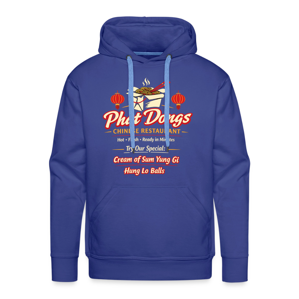 Phat Dongs Funny Chinese Restaurant Hoodie - royal blue