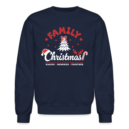 Family Christmas Making Memories Together Sweatshirt - navy