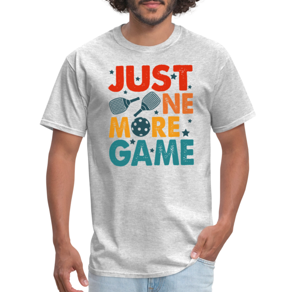 Just One More Game (Pickleball) T-Shirt - heather gray