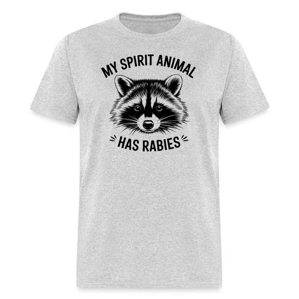 My Spirit Animal Has Rabies T-Shirt - heather gray