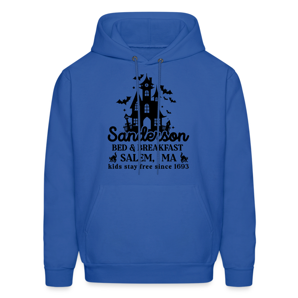 Sanderson Bed & Breakfast Salem MA Hoodie (Halloween) - royal blue