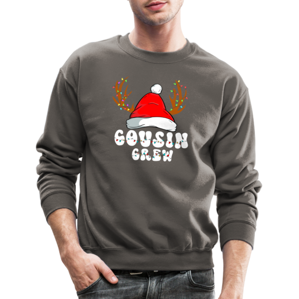 Cousin Crew Christmas Sweatshirt - asphalt gray