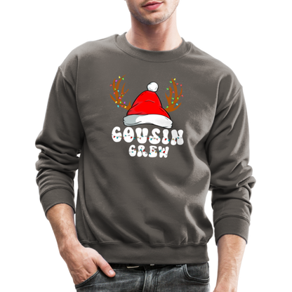 Cousin Crew Christmas Sweatshirt - asphalt gray