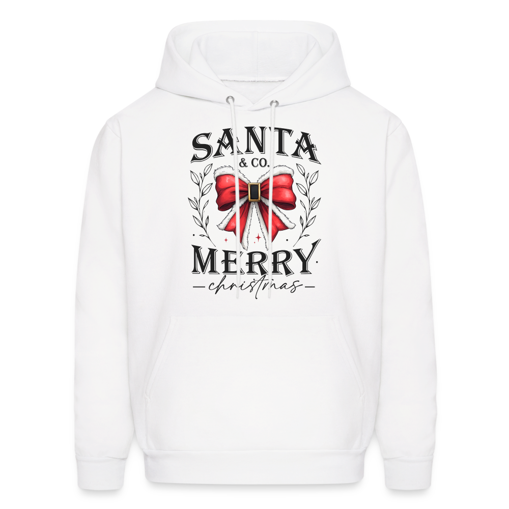 Merry Christmas Santa & Co Hoodie - white