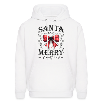 Merry Christmas Santa & Co Hoodie - white