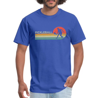 Retro Pickleball T-Shirt - royal blue