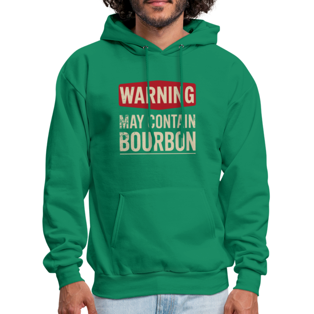 Warning May Contain Bourbon Hoodie - kelly green