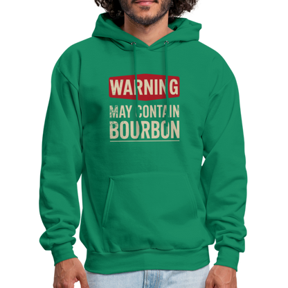 Warning May Contain Bourbon Hoodie - kelly green