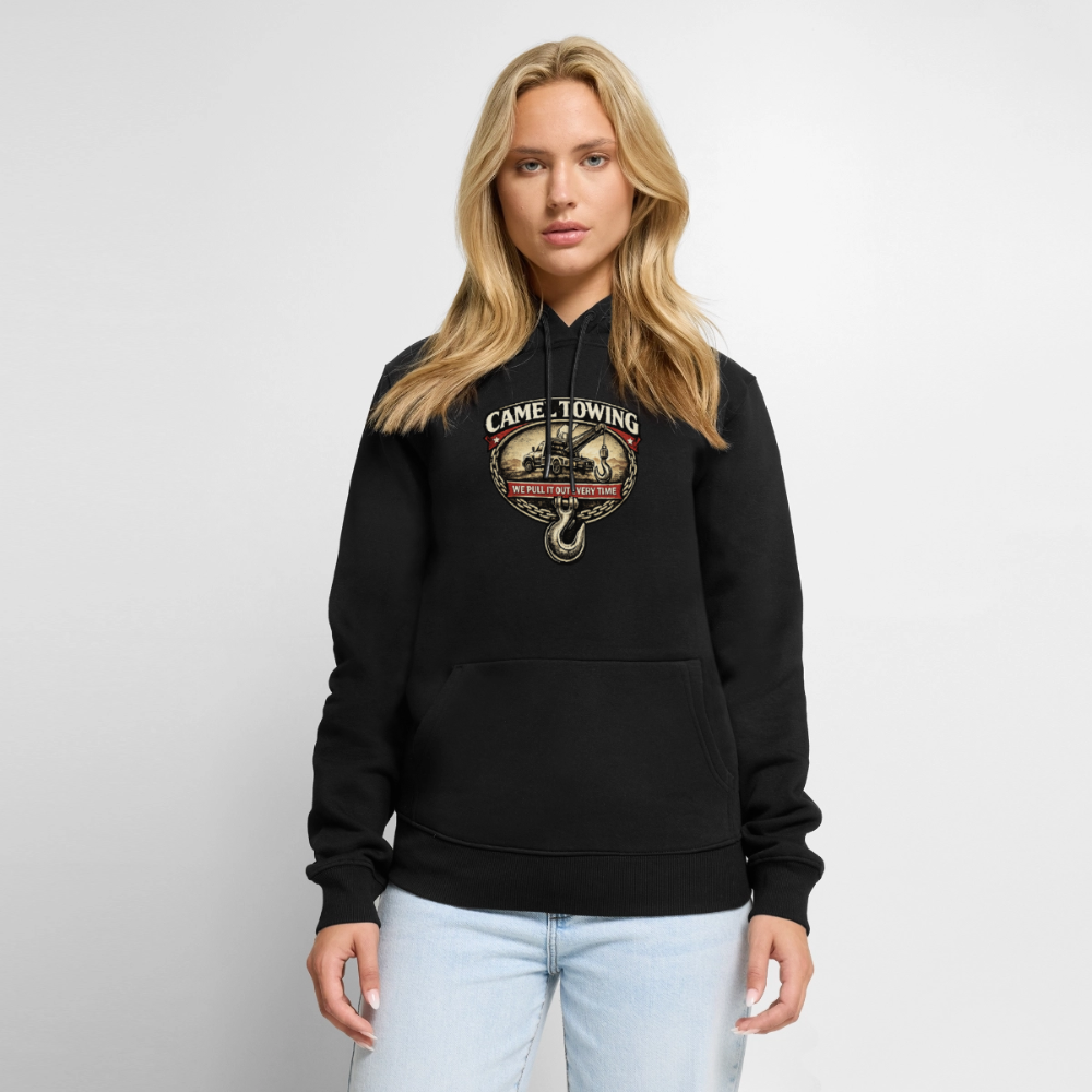 Camel Towing Funny Adult Humor Hoodie Color: Black