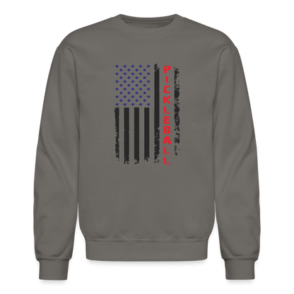 Pickleball Flag Sweatshirt - asphalt gray