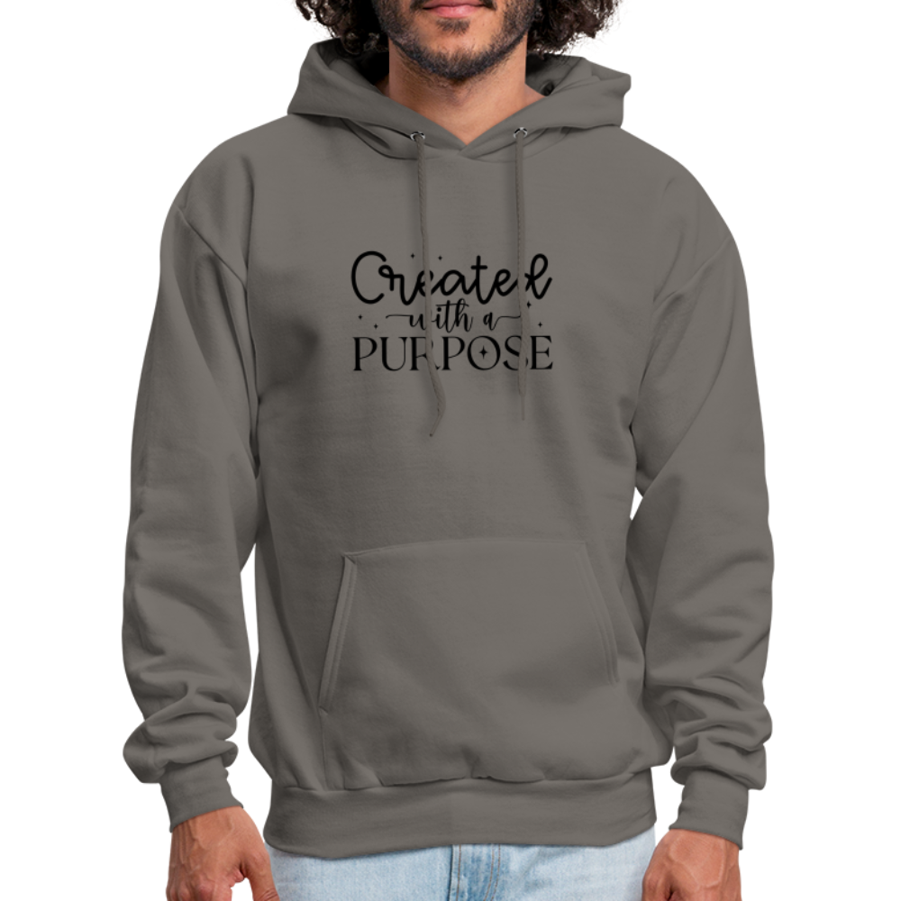 Created with a Purpose Hoodie - asphalt gray