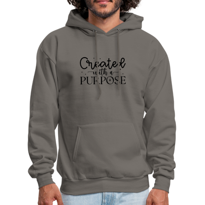 Created with a Purpose Hoodie - asphalt gray