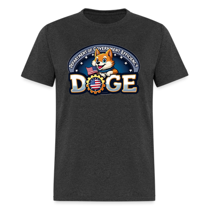 DOGE Logo (Dept of Government Efficiency) T-Shirt - heather black