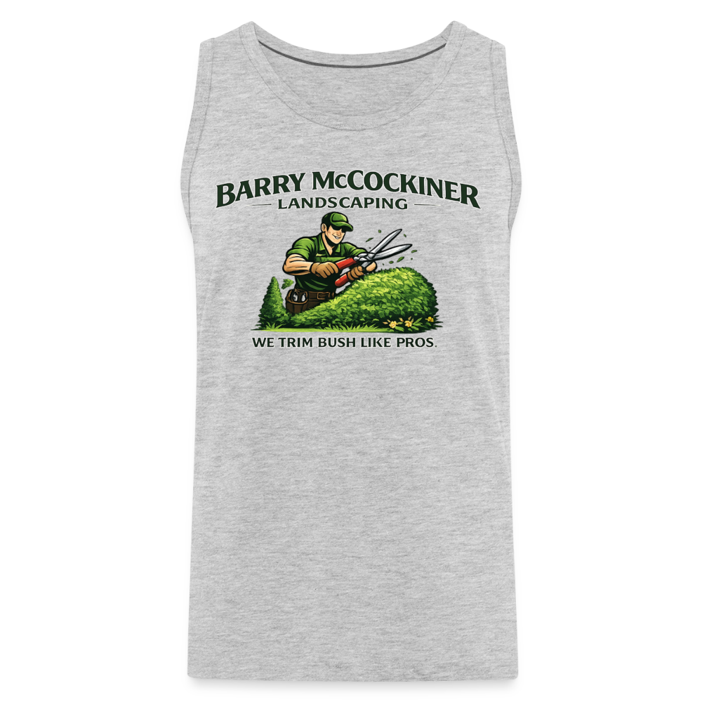 Barry McCockiner Landscaping Funny Tank Top Color: Heather Gray