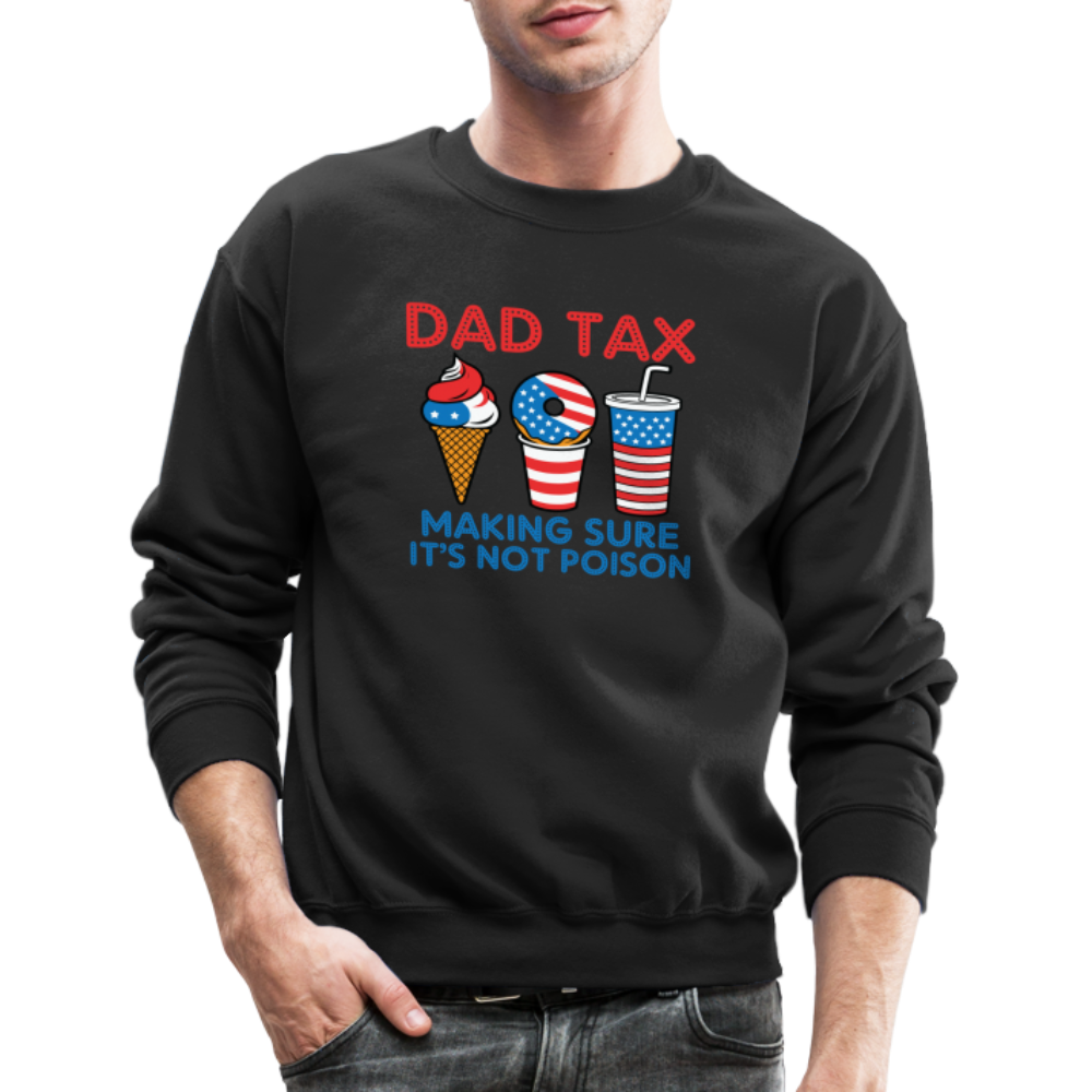 Dad Tax Sweatshirt (Red White Blue) - black