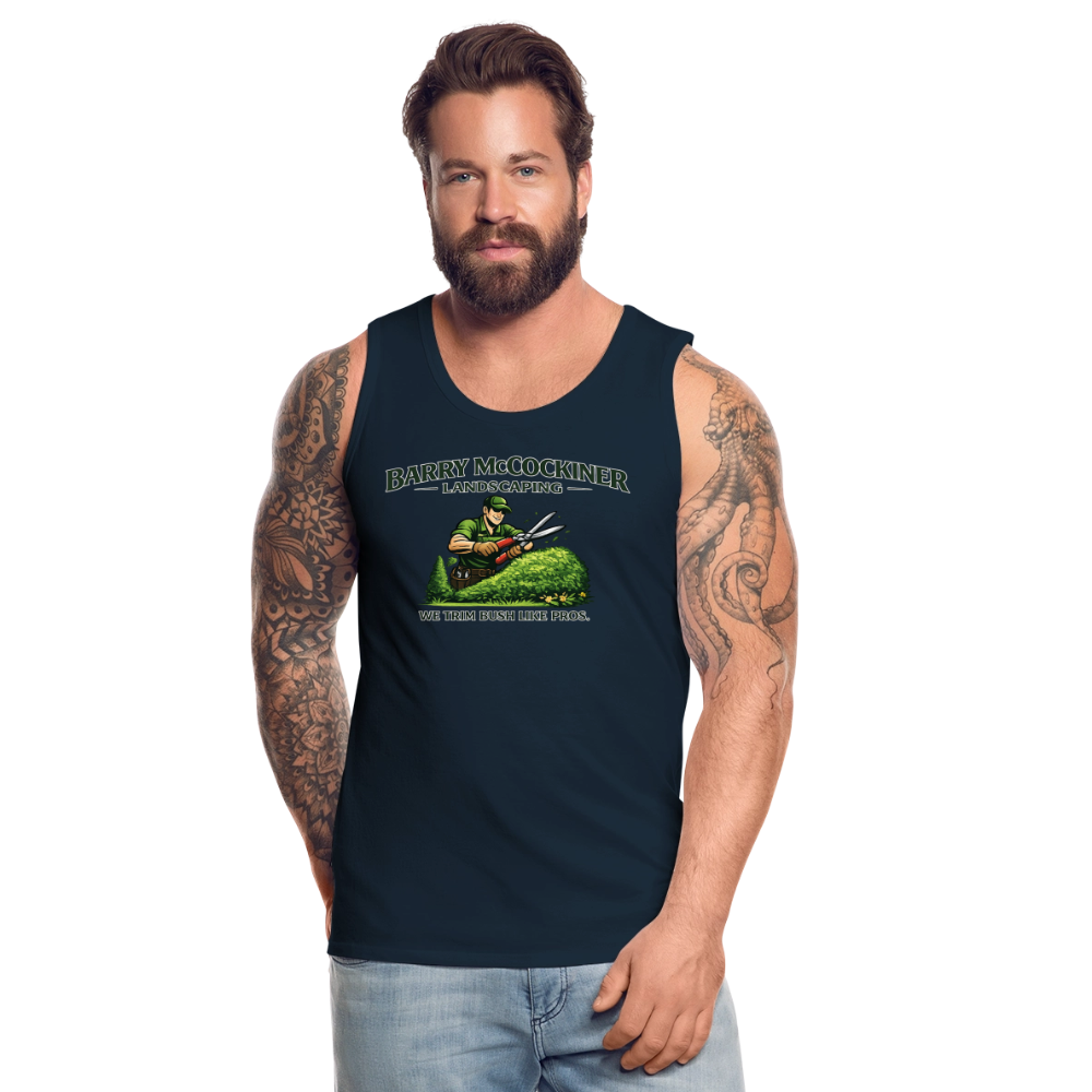 Barry McCockiner Landscaping Funny Tank Top Color: Heather Gray
